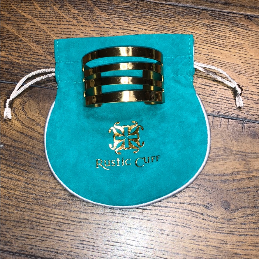 Rustic Cuff Gold Wrap Bracelet